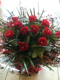 12 Red Roses and diamantes